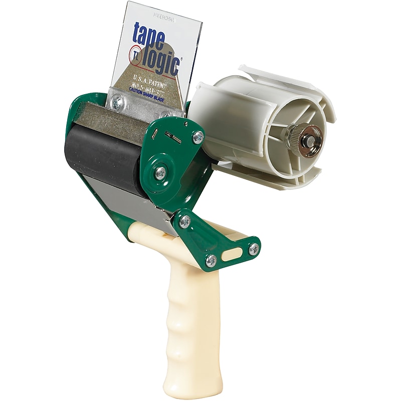Tape Logic 3" Industrial Packing Tape Dispenser, Green (TDSS3) image 1