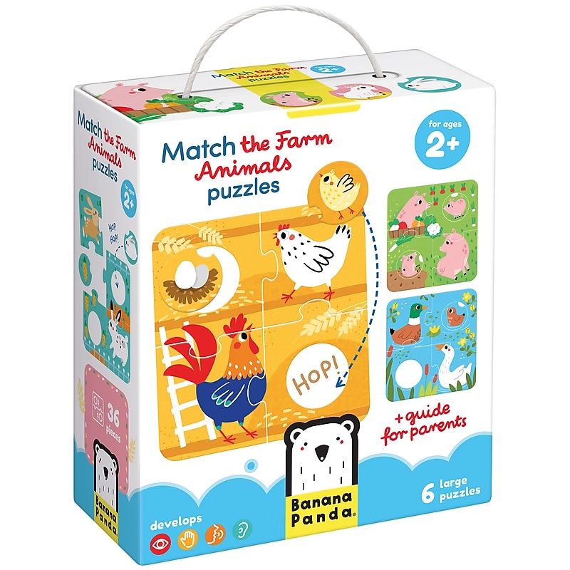 Banana Panda Match the Farm Animals Puzzles, 6/Set (BPN49168) image 1