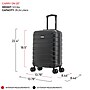 InUSA Trend 20" Hardside Carry-On Suitcase, 4-Wheeled Spinner, TSA Checkpoint Friendly, Black (IUTRE00S-BLK)~#|#~74D6D315-89A9-49E5-B81EA87C9F439527_sc7