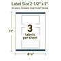 Avery Dissolvable Rectangle Multipurpose Labels, 2.5" x 5", Off-white, 30/Pack (94246)~#|#~74DA0A7D-76E0-4782-AD2FB0832697435C_sc7