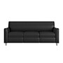 Flash Furniture Agent LeatherSoft Reception Sofa, Black/Chrome Legs (BT827U3BKCHR)~#|#~74DA52C4-09C8-4F94-BAC58A500EAEF644_sc7