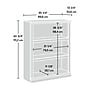 Sauder Select 44"H 3-Shelf Bookcase, White Plank (426427)~#|#~74DE41AB-EDAB-4334-90AC1840F7902657_sc7