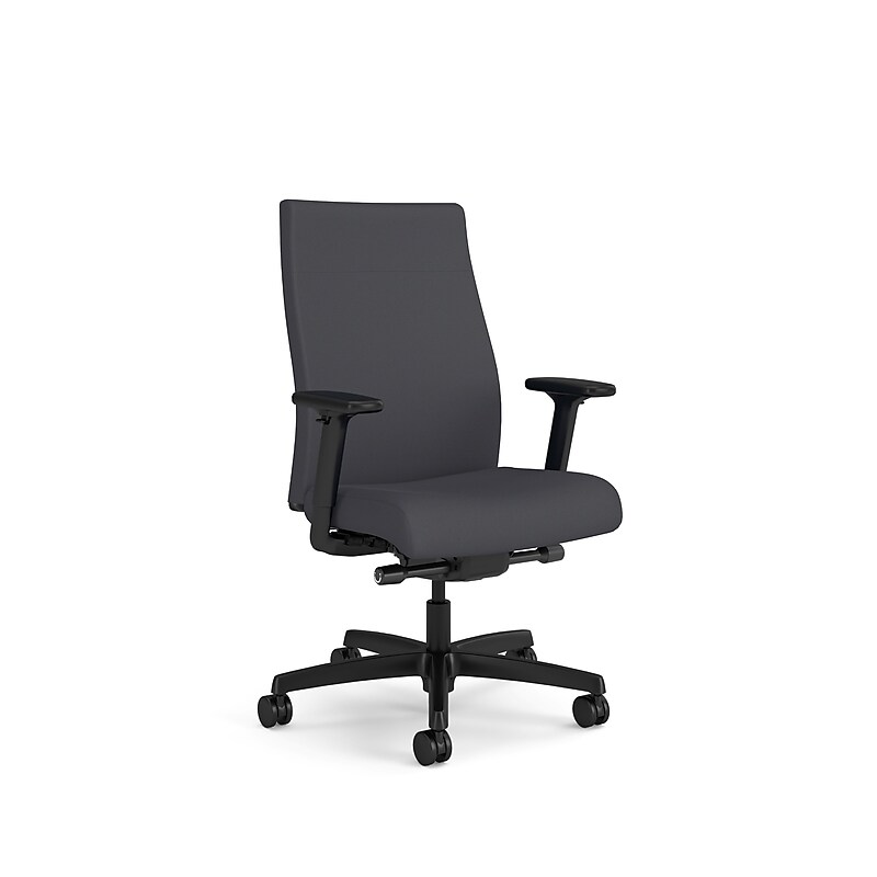 HON Ignition 2.0 Ergonomic Vinyl Upholstered Swivel Task Chair, Basalt (HIWMUKD.Y2.A.H.SX23.NL.SB.T) image 1