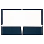 JAM Paper Glossy 2-Pocket Portfolio Folder, Navy Blue, 6/Pack (5042523d)~#|#~74E14796-9813-4356-A7602C6A2719026F_sc7