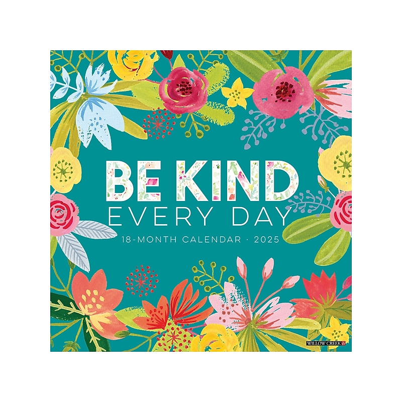 Be Kind 2025 Wall Calendar