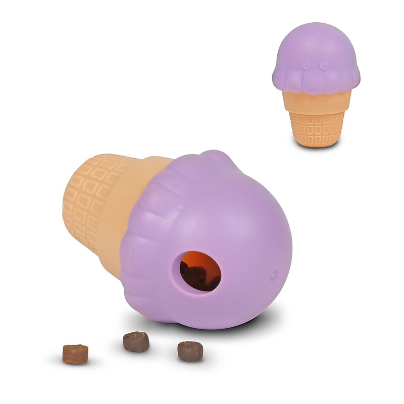 Brightkins Small Ice Cream Treat Dispenser, 2 Pieces, Dog Enrichment Toys, Dog Puzzle Toy, Dog Chew Toys, Dog Stimulation Toys image 1