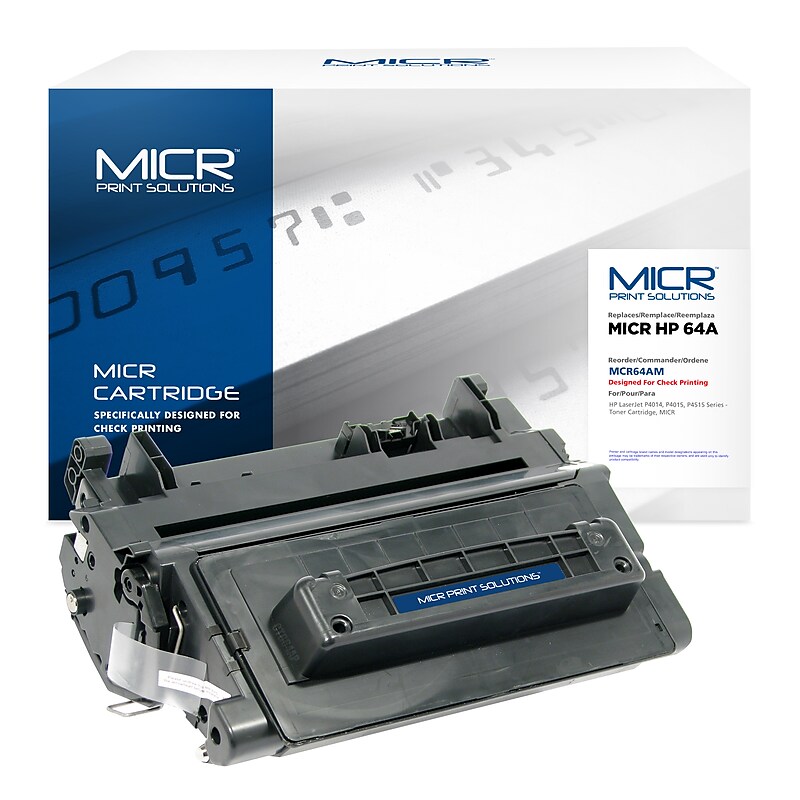 MICR Print Solutions Compatible Black Standard Yield Toner Cartridge Replacement for HP 64A image 1
