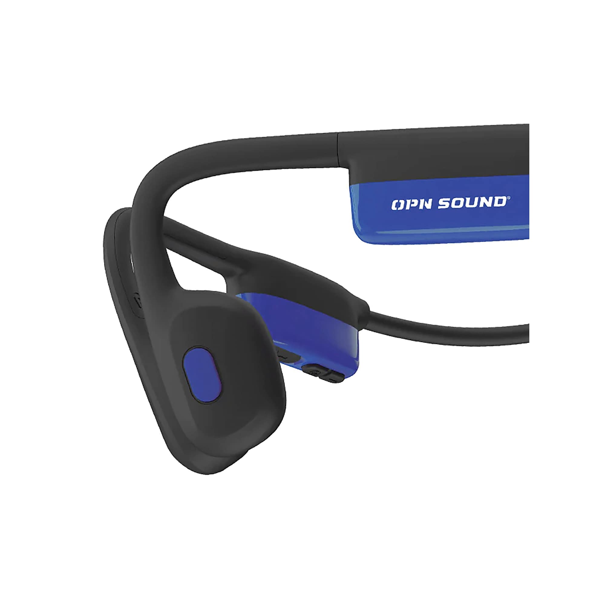 OPN Sound Mezzo+ Wireless Bone-Conduction Neckband Sports Headphones with Microphone, Bluetooth, Black & Blue (OS8000BL) Sansujyuku sansujyuku.com