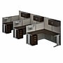 Bush Business Furniture Office in an Hour 63"H x 193"W 3 Person L-Shaped Cubicle Workstation, Mocha Cherry (OIAH006MR)~#|#~7502657D-6B9F-49EB-BAD97E1F2FD63756_sc7