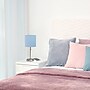 Creekwood Home Oslo 19.5" LED Table Lamp with USB Port, Brushed Steel/Blue Shade (CWT-2012-BL-LB)~#|#~7505EEF6-6C53-44E1-8AC08361870F86EF_sc7