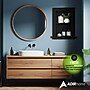 AdirHome 2-Shelf Recessed Wall Mount Shelf, 18" x 14" x 4.8", Black (515-01-BLK)~#|#~75142833-5A02-421C-AC809F542EA6FC0C_sc7