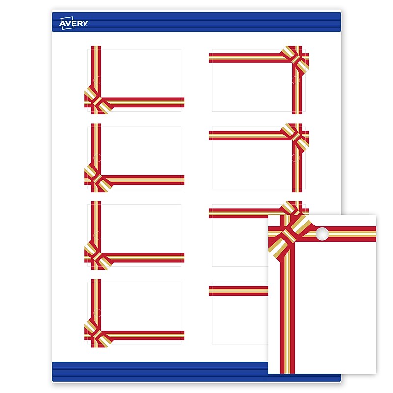 Avery  3" Blank Price & Merchandise Tags, White, 80/Carton (S00-FFQ-PRMWT10) image 1