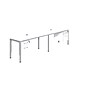Boss Office Products Simple System 48"W Desk with Pedestal, White, 2/Set (SGSD006-110-WT)~#|#~751A364D-B5CC-459B-88FBCC494A52BEB7_sc7