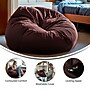 Flash Furniture Cotton Twill Bean Bag Chair, Brown (DGBEANLGSLDBN)~#|#~751E0BEE-D24A-4CE7-827094F003D1918A_sc7