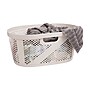 Mind Reader 10.57-Gallon Laundry Basket with Handles, Plastic, Ivory, 2/Set (2HHAMP40-IVO)~#|#~752092C2-FE06-48C9-8AF3FED07AF18A62_sc7