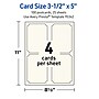 Avery Integrated Cards, 3.5" x 5", Matte Ivory, 100/Pack (95341)~#|#~75230D30-BB56-41DB-BC3F438D6F5FF33F_sc7