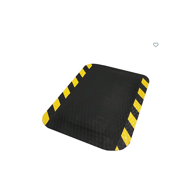 M+A Matting Hog Heaven Anti-Fatigue Commercial Scraper Entrance Floor Mat, 2' x 3', Black/Yellow (423223100) image 1