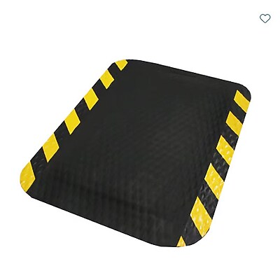 M+A Matting Hog Heaven Anti-Fatigue Commercial Scraper Entrance Floor Mat, 2′ x 3′, Black/Yellow (423223100) Sansujyuku sansujyuku.com