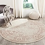 Safavieh Adirondack Collection 8' Round Indoor Area Rug, Machine Made, Ivory/Rose (ADR109H-8R)~#|#~7529FB76-A3F6-43E2-88D069BE113F217D_sc7