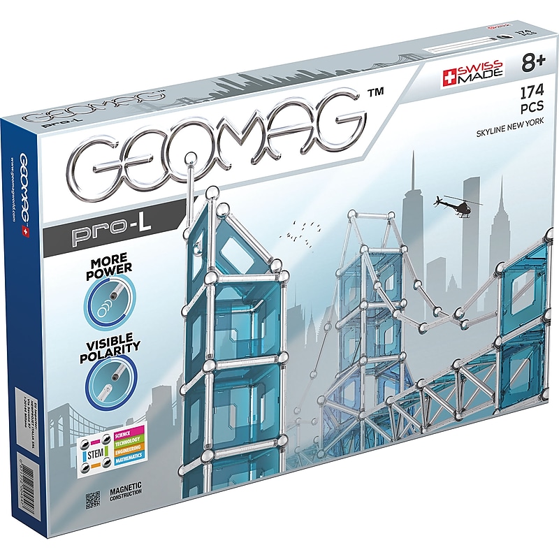 Geomag PRO L Building Set, 174 Pieces (GMW027) image 1