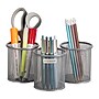Mind Reader Metal Pen and Accessory Holder Desk Organizer, Silver, 3-Pieces (CLIPMESH3-SIL)~#|#~752F752D-F532-498E-8F0261E41A1E133D_sc7