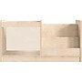 Flash Furniture Bright Beginnings Book Display with Transparent Storage Bin, 16"H x 31.5"W x 13"D, Brown (MK-KE20789-GG)~#|#~7531F249-A94A-4596-B6EC26C81ADBA07F_sc7