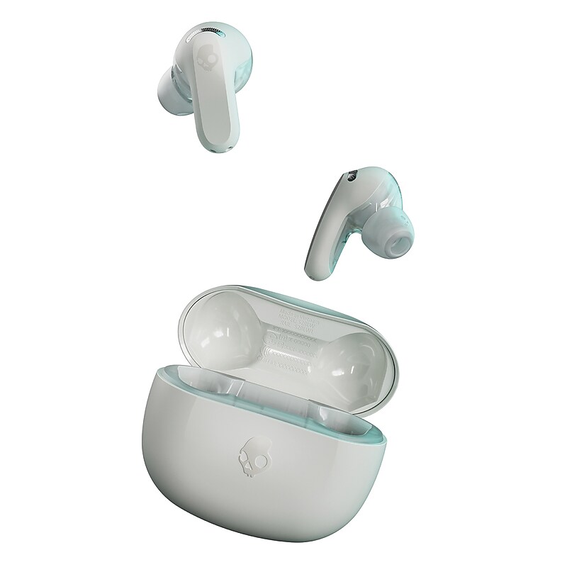 Skullcandy Rail True Wireless Active Noise Canceling Earbuds, Bluetooth, Bone (S2IPW-S951) image 1