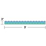 Carson Dellosa Education Happily Ever Elementary Retro Remix Cool Waves Scalloped Borders, 3" x 3', 13/Pack, 6 Packs/Bundle~#|#~75355055-90A7-40D3-949E9FD147296F15_sc7