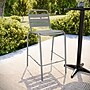 Flash Furniture Lila Indoor-Outdoor Restaurant Bar Height Stool with Slat Back, Silver (TLH015H)~#|#~7536D4A7-8507-454C-AC57825BC09D5D27_sc7