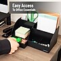 Mind Reader 7 Compartment Plastic Desk Organizer, Black (JOEANCH-BLK)~#|#~75437A7C-2463-4168-8266B479834AA6B5_sc7