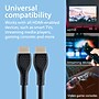 Philips 4' HDMI to HDMI Audio/Video Cable, Male to Male, Black, 2/Pack (SWV3553B/37)~#|#~7543B48A-D692-48EB-A417D032824580AA_sc7