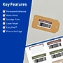 Avery TrueBlock Laser/Inkjet Rectangle Multipurpose Labels, 1" x 2", White, 600/Pack (94220)~#|#~75470A4B-F762-4297-B623CD2359D74909_sc7