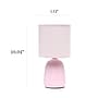 Simple Designs Table Lamp, Light Pink (LT1134-LPK)~#|#~7548634A-DA04-4FB1-A44F5B5F00DF083D_sc7