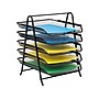Mind Reader 5-Tier Paper Desk Tray and File Folder Set, Metal, Multi (5TFOLDERS-BLK)~#|#~7548E9A6-DFA8-4493-AA86D00FE6F95ECC_sc7