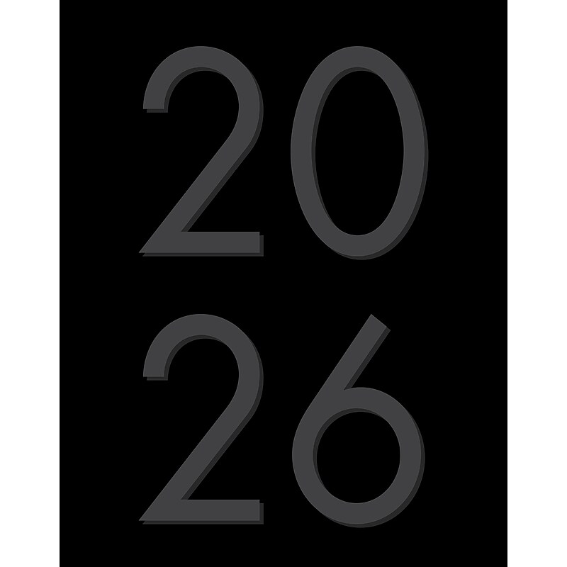 2026 Willow Creek 7.5" x  Monthly Planner, Paperboard Cover, Basic Black (57032) image 1