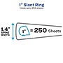 Avery Showcase 1" 3-Ring View Binders, Slant Ring, Black (19600)~#|#~75492787-CC29-49D9-84A4B89313442F1C_sc7