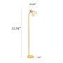 Simple Designs Farmhouse Fusion 55.91" Iron Floor Lamp with Round Shade, Yellow (LF2019-YLW)~#|#~754A6EB7-C1DE-4F17-B4AD14D675BB6BBF_sc7