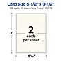 Avery Integrated Cards, 5.5" x 8.5", Matte Ivory, 100/Box (95279)~#|#~754B170D-429D-40D5-ADEDC686B9FE2249_sc7