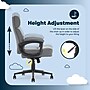 Serta Comfort Ergonomic Bonded Leather Swivel Executive Chair, Gray (CHR10130C)~#|#~754EB910-F1D7-47B7-AF4400C3DDC2FB30_sc7