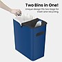 iTouchless SlimGiant Polypropylene Trash Can with no Lid, Reactive Blue, 4.2 gal., 6/Pack (SG104Ux6)~#|#~7551AD20-B33A-432A-824C2459A4F0F09F_sc7