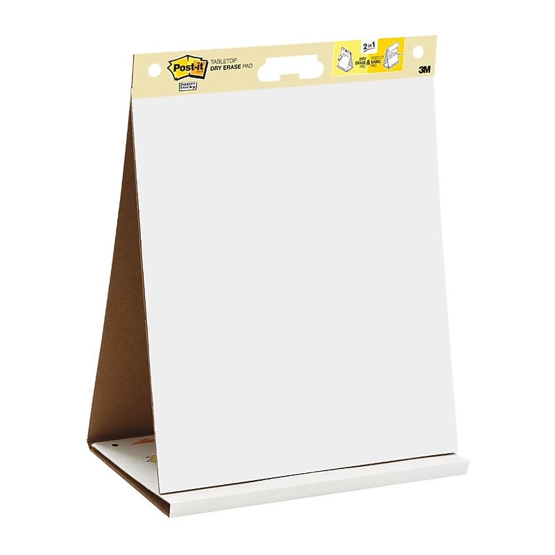 Post-it Super Sticky Tabletop Easel Pad, 20" x 23", 20 Sheets/Pad, 4 Pads/Pack (563 VAD 4PK) image 1