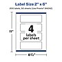 Avery Laser/Inkjet Multipurpose Rectangle Labels, 2" x 6", White, 200 Labels/Box (94242)~#|#~75553065-1A5C-4B03-916B3CFDC7FF1B4F_sc7