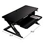 3M Precision Standing Desk 35"W Manual Adjustable Desk Riser with Gel Wrist Rest and Precise Mouse Pad, Black (SD60B)~#|#~7557BECA-67D1-40BA-8474C50DE6CEF436_sc7