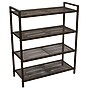Household Essentials 4-Tier Metal Shoe Rack, Espresso Bronze (2163-1)~#|#~75592972-3A70-42E8-8A14A568998858D9_sc7