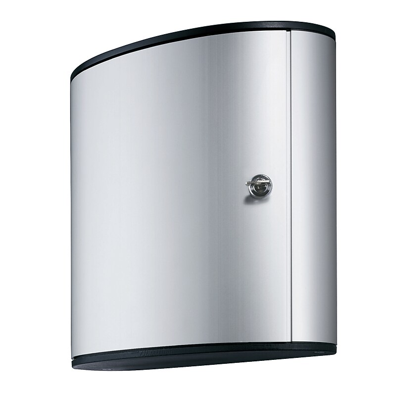 Durable Stylish Brushed Aluminum 54 Key Cabinet System, Gray (1953-23) image 1