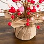 Nearly Natural 18-in Pre-Lit Artificial Valentine's Day Heart & Berry Twig Tree with 30 LED String Lights (T5470)~#|#~756B74B8-6347-4A2B-A382B0298FBB0771_sc7