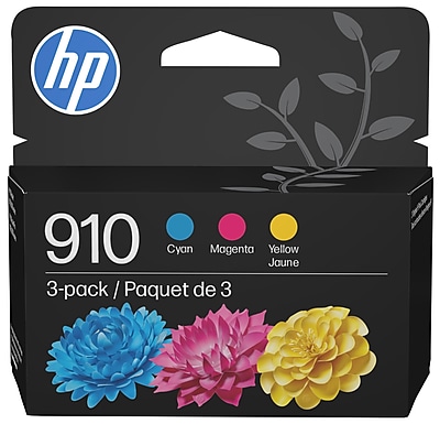 HP 910 Cyan/Magenta/Yellow Standard Yield Ink Cartridge, 3/Pack (3YN97AN#140) Sansujyuku sansujyuku.com