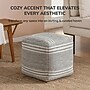 Anji Mountain Sierra Natural Fabric Square Pouf Ottoman (AMBPF176-1616)~#|#~757652CD-8DC9-43C1-B316397DF6368589_sc7