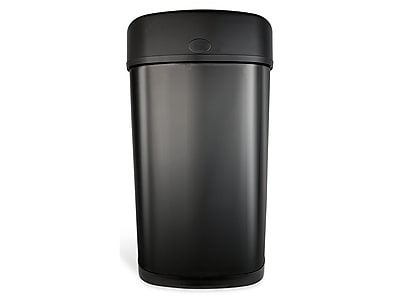 Nine Stars 13gal Motion Sensor Oval Shape Stainless Steel Trash Can - Thumbnail 4