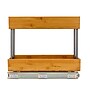 Household Essentials Glidez Steel and Bamboo Organizer, Natural (HE1085)~#|#~7577CC7E-2B4B-4591-AAE77925EE55C147_sc7